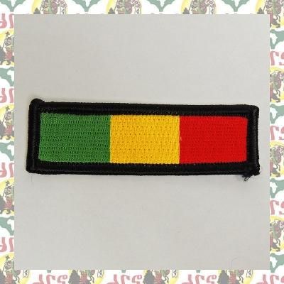 ラスタレゲエ刺繍 アイロンワッペン ラスタカラー 小 ラスタレゲエ刺繍 アイロンワッペン ラスタカラー 小