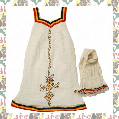 レゲエファッション エチオピアの民族ドレス キッズ 女の子（130から）