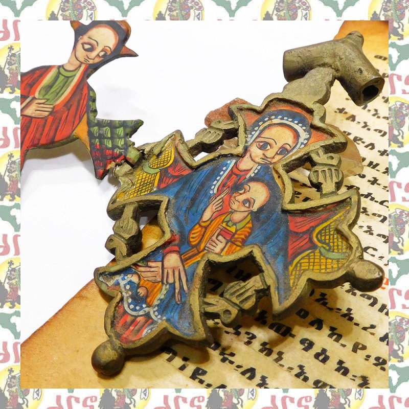 エチオピア正教の絵画(木製) - 絵画/タペストリ