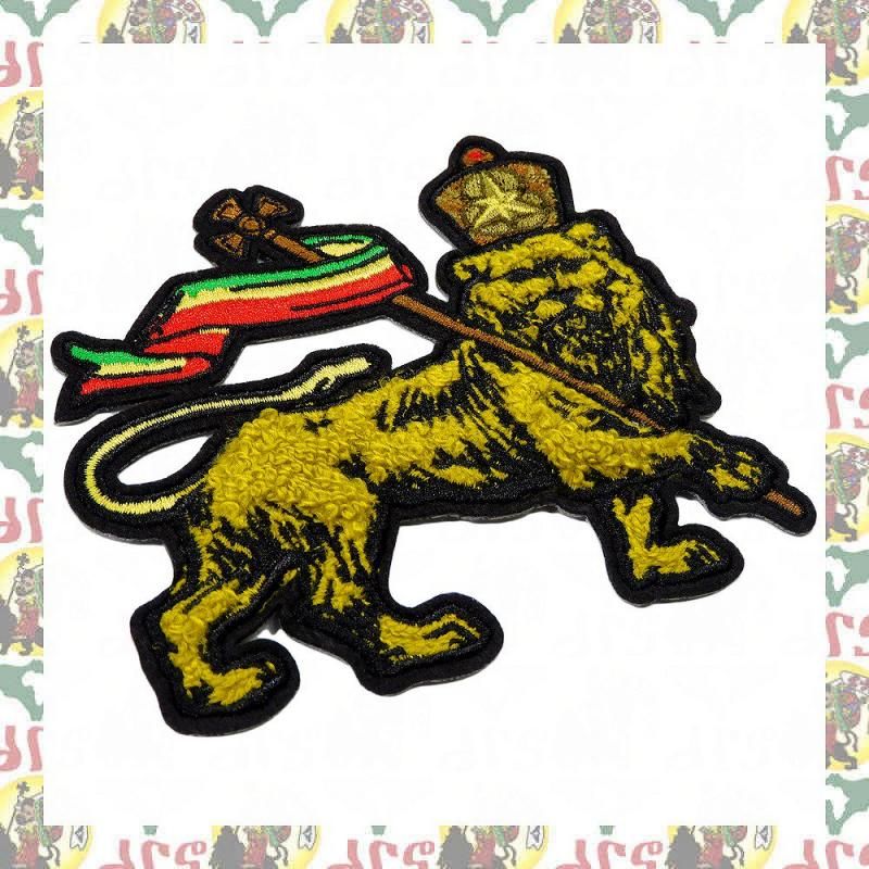 drs】シェニール刺繍アイロンワッペン Lion of Judah