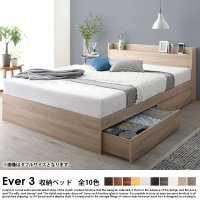 収納ベッド Ever 3【エヴァー3】ゾーンコイルマットレス付 シングルの商品写真