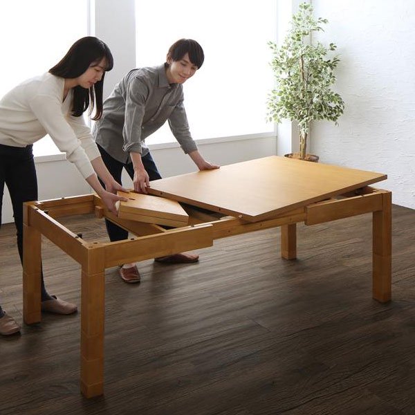 伸長式こたつダイニングテーブル Escher【エッシャー】ダイニング
