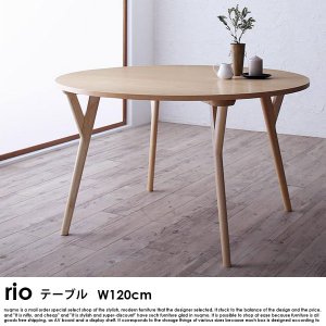  北欧モダンデザインダイニング rio【リオ】ラウンドダイニングテーブル幅120cm
