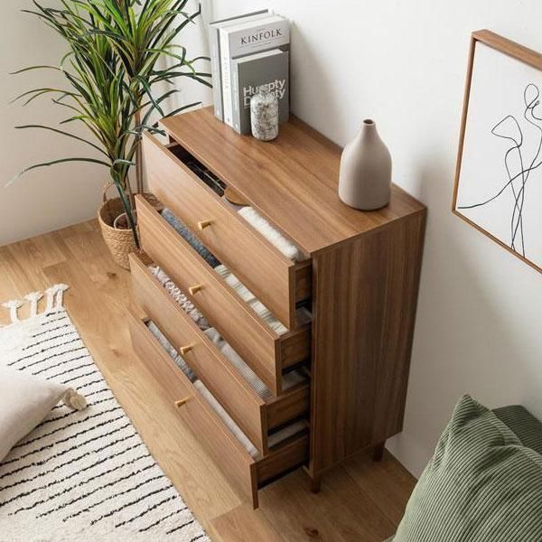 脚付き4段チェスト Lucas【リュカ】 - ソファ・ベッド通販 nuqmo【ヌクモ】