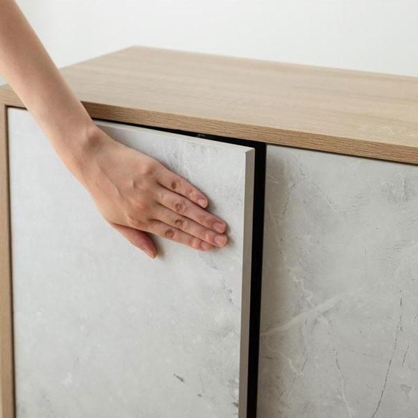 バイカラーキャビネット Tas【タシュ】W96 - ソファ・ベッド通販 nuqmo