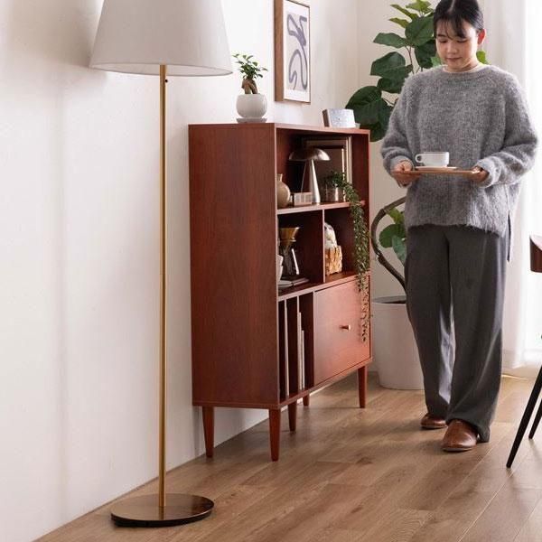 【新品】【幅100cm】Lykke 引き出し付き本棚 本棚 スリム 幅100cm 引き出し付き Lykke(ルゲ)の通販情報