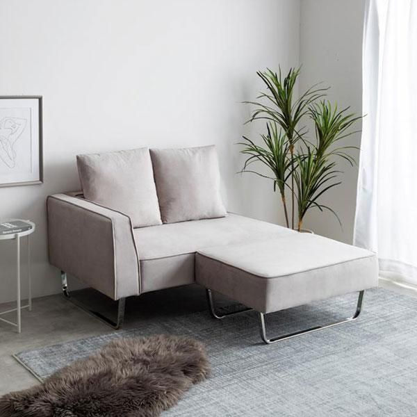 【単品】Sommet オットマン　ライトグレー 単品】Sommet オットマン ライトグレー