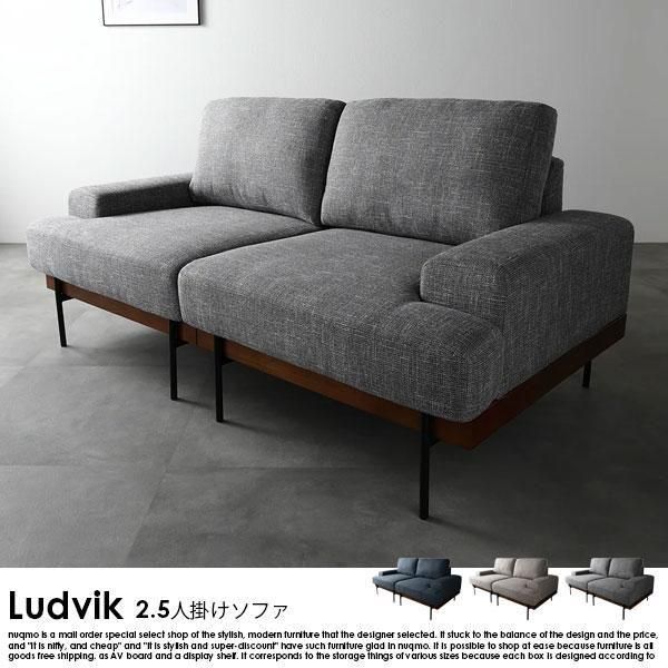 北欧デザインソファ Ludvik【ルドヴィク】2.5人掛けソファ - ソファ