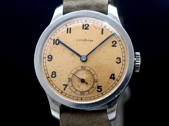 LONGINES / CALATRAVA CASE, COPPER DIAL 1930'S - アンティーク腕時計