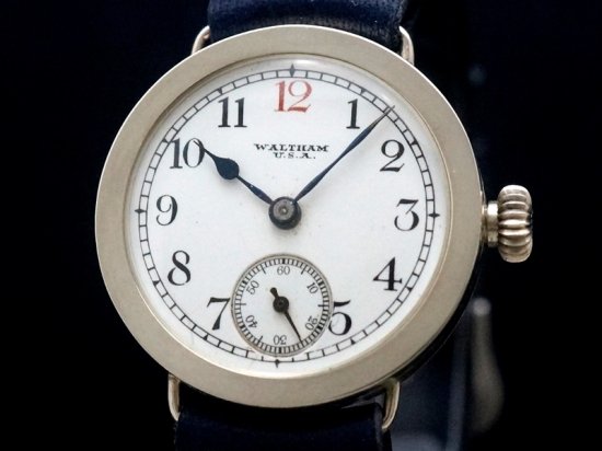WALTHAM / STERLING SILVER DENNISON CASE 1927 - アンティーク腕時計 ...