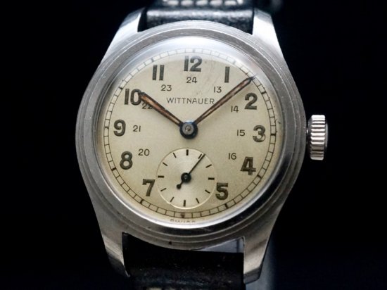 WITTNAUER / MULTI STEPPED BEZEL, 24H DIAL 1940'S - アンティーク