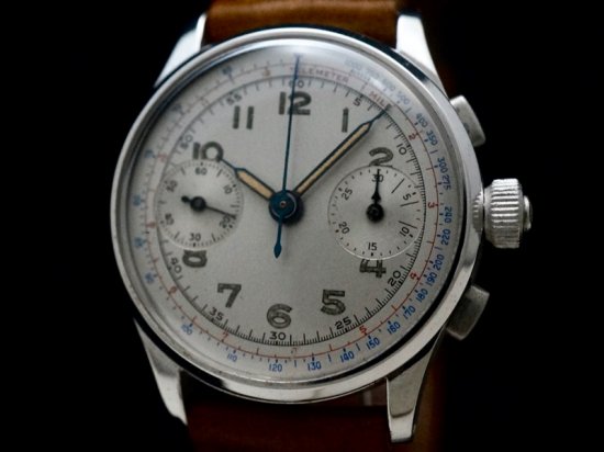 ANONYMOUS / 3 PUSHERS CHRONOGRAPH 1940'S