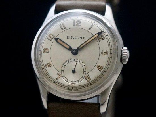 BAUME & CO. / ROULETTE DIAL, STEPPED BEZEL 1940'S
