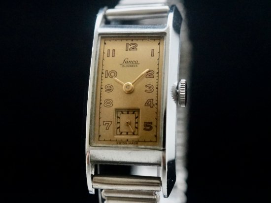 Lanco / LONG CURVEX w.BONKLIP 1940'S - アンティーク腕時計専門店｜アドヴィンテージ - advintage -