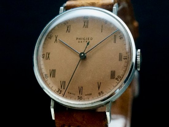 PHIGIED EXTRA / COPPER DIAL, CYLINDER CASE 1940'S