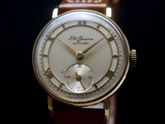 J.W.BENSON by SMITHS / 9KYG ROMAN INDEX 1957 - アンティーク腕時計