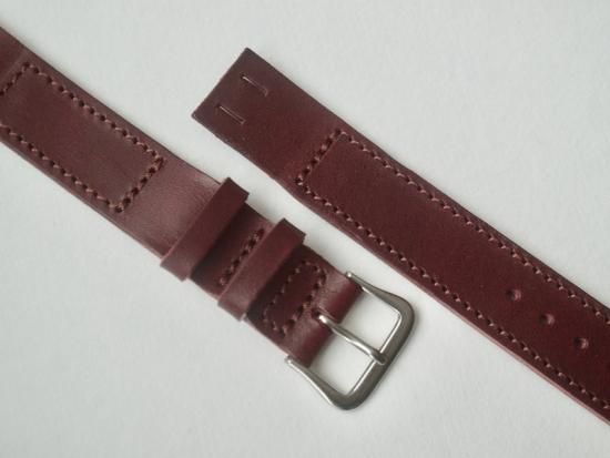 anonym OPEN-END LEATHER BELT (BUTTERO / BURGUNDY)