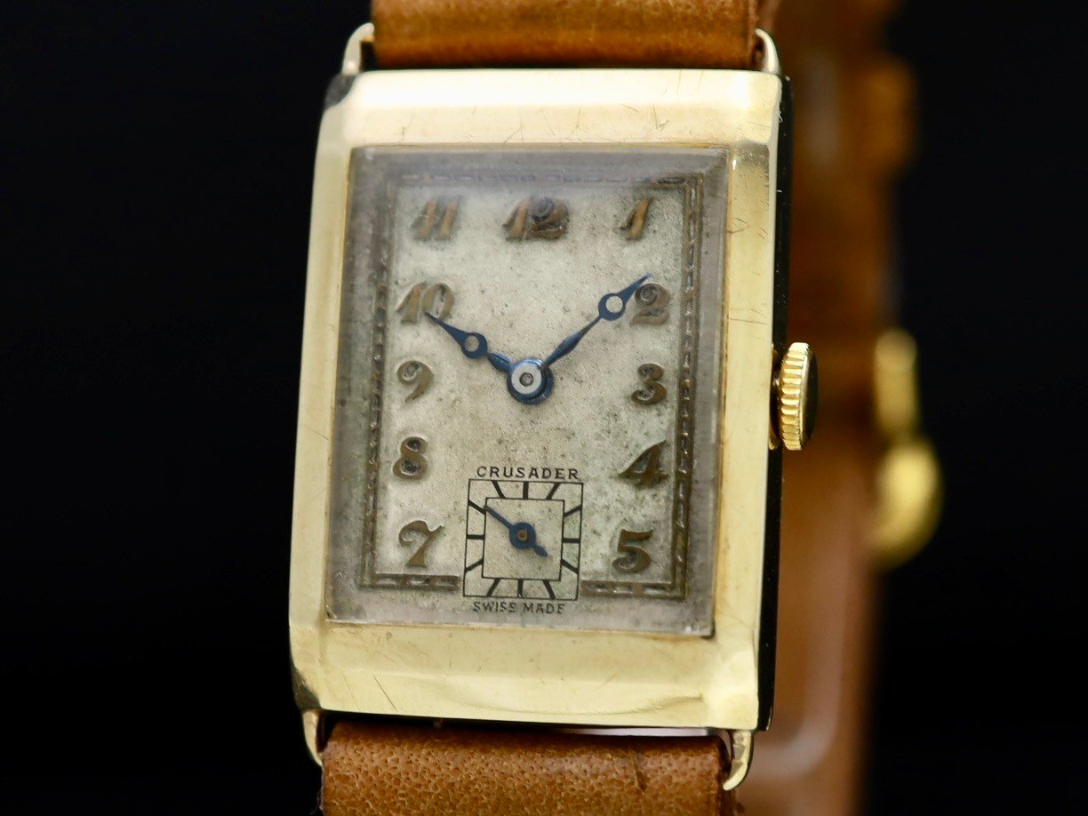 CRUSADER / 9KYG 'DENNISON' CASE, ENGLAND DIAL 1936 - アンティーク