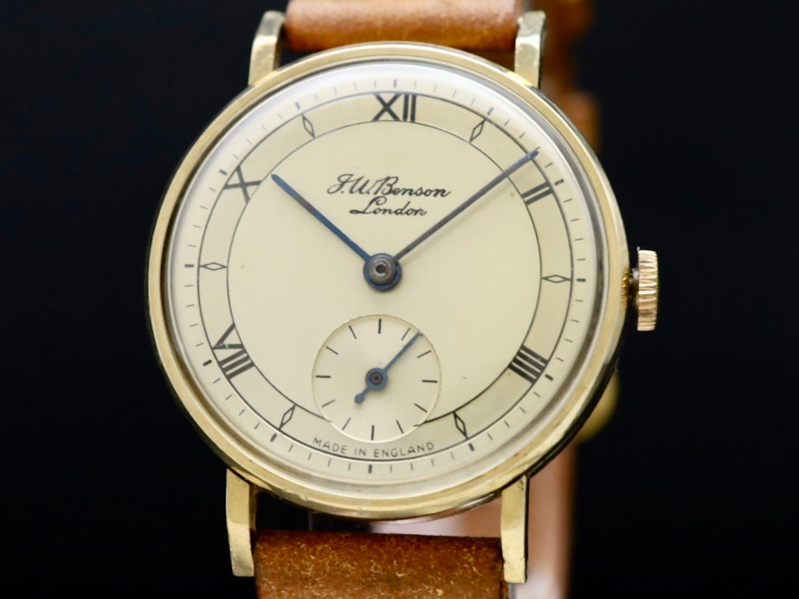J.W.BENSON by SMITHS / 9KYG ROMAN INDEX 1955 - アンティーク腕時計
