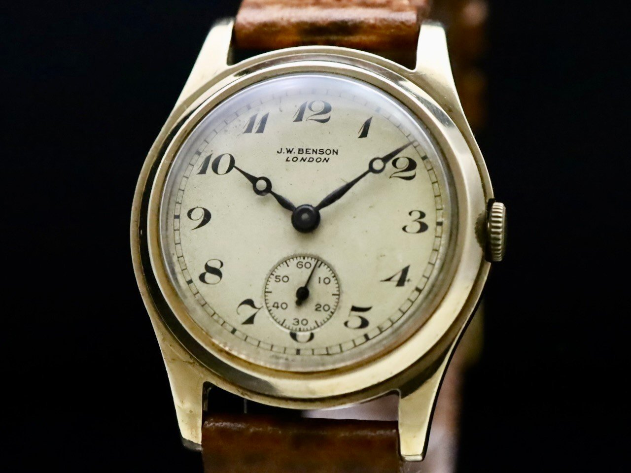 J.W.BENSON / BREGUET HANDS & NUMERALS, 9KYG DENNISON CASE 1947 - アンティーク腕時計専門店｜アドヴィンテージ  - advintage -