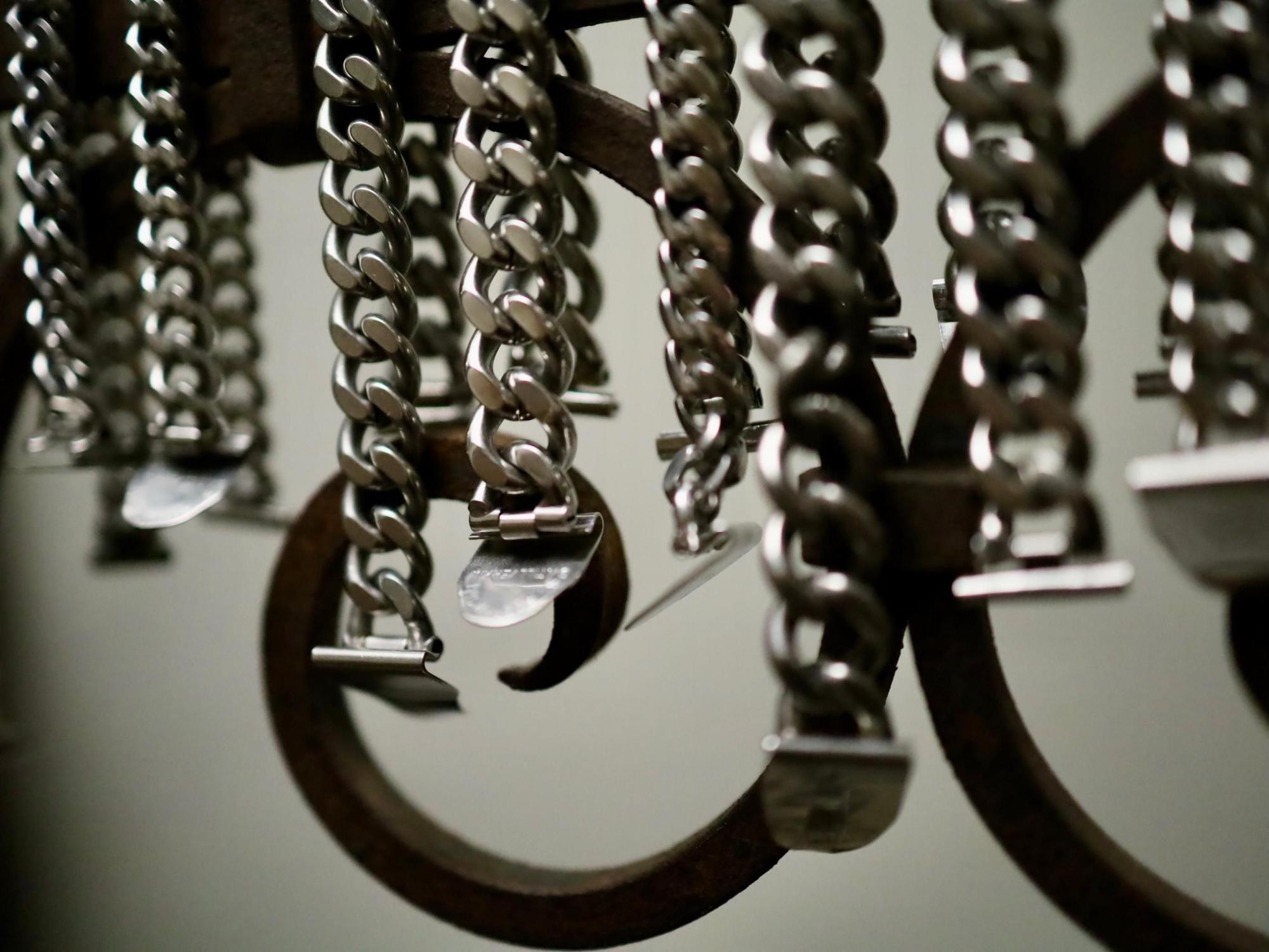 HERMES-LIKE VINTAGE SS CHAIN BRACELETS 1940'S
