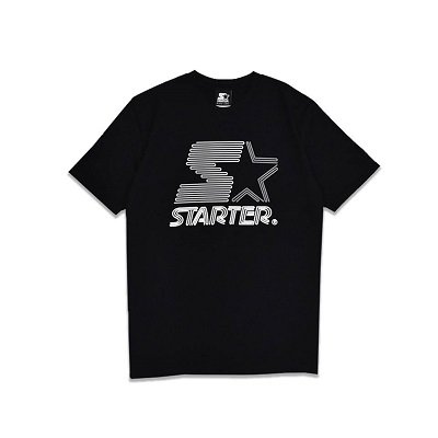 STARTER BLACK LABEL OUTLINE LOGO TEE -BLACK-スターター