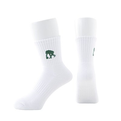 EGOZARU ONEPOINT SOCKS WHITExGREEN エゴザル ソックス