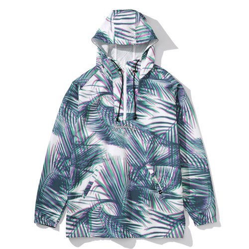 SPALDING(スポルディング) Palm Leaf Nylon Pullover Jacket (パーム