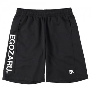 【着たほうが涼しい!】EGZARU(エゴザル) Side Switching Shorts(サイドスウィッチングショーツ/バスパン)　黒/黒