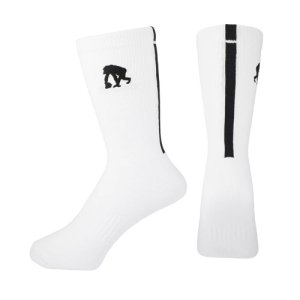 EGOZARU(エゴザル) Line Socks(ラインソックス/靴下) 　白/黒