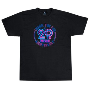 【20周年記念!!】HITH(フープインザフッド/ヒス) 20th Anniversary Tee(20周年記念Tシャツ)　黒/ネオン