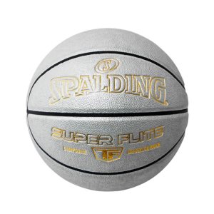 SPALDING(スポルディング)  Super Flight Composite Ball(スーパーフライト合成皮革ボール)　シルバー/ゴールド/7号　