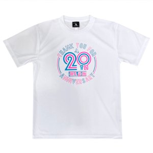 【20周年記念】HITH(フープインザフッド/ヒス) 20th Anniversary Dry Tee(20周年記念ドライTシャツ)　白/ネオン