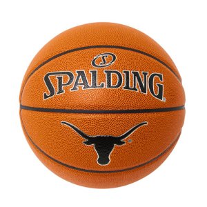 【インドア＆アウトドア用7号合成皮革ボール】SPALDING(スポルディング) TEXAS LONGHORNS Composite Ball(テキサスロングホーンズ合成皮革ボール)　オレンジ/7号