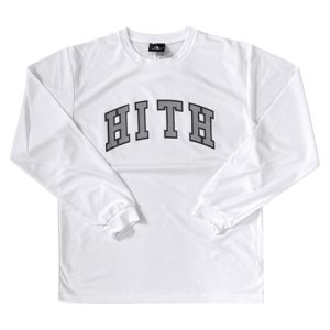 HITH(フープインザフッド/ヒス) Classic Logo Dry Longsleeve Tee(クラシックロゴロングスリーブTシャツ/ロンT)　白/グレー