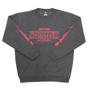 HITH(フープインザフッド/ヒス) St.BALLER JINX Crew Neck Sweat Shirts(ストリートボーラージンクスクルーネックスウェットシャツ)　スミ