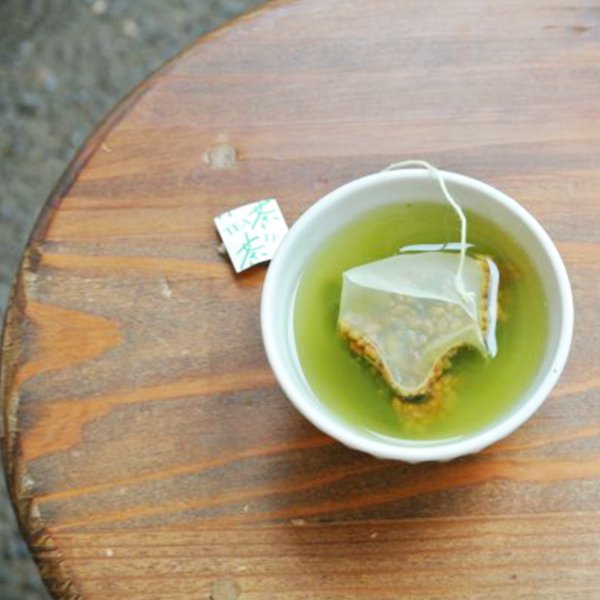 【TB】タグ付き玄米茶ティーバッグ(4g×10p)：新緑園のお茶