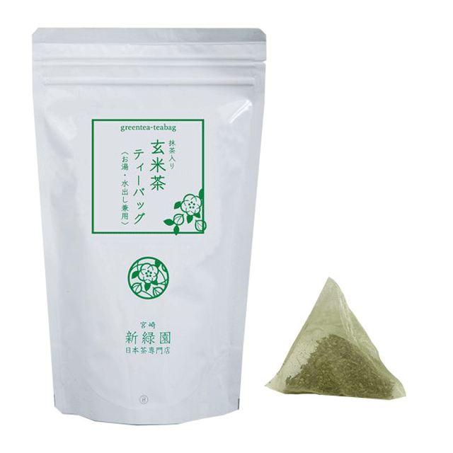 抹茶入り 玄米茶ティーバッグ（5g×20p）【GM6】お湯・水出し兼用