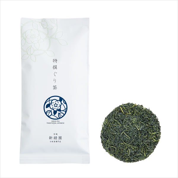 【SGS32】特撰煎茶100g　特撰ぐり茶100g　特撰白折茶100g：新緑園のお茶