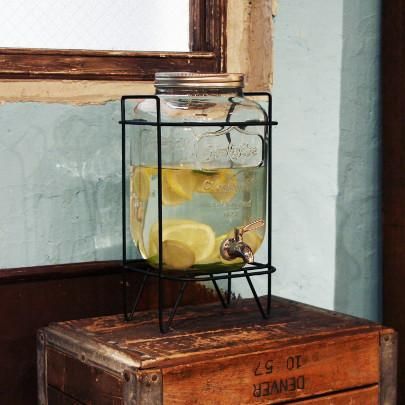 Yorkshire Mason Jar Drink Dispenser（専用スタンド付）- mon