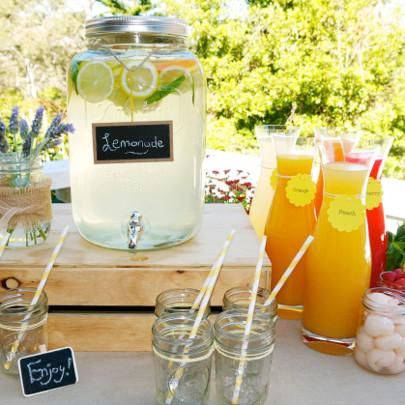 Yorkshire Mason Jar Drink Dispenser（専用スタンド付）- mon