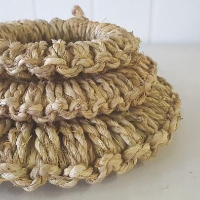 専用 藁で編まれた 鍋敷 古道具 アンティーク オブジェ わらの鍋敷き - CS online store - 岡山のデザイン事務所
