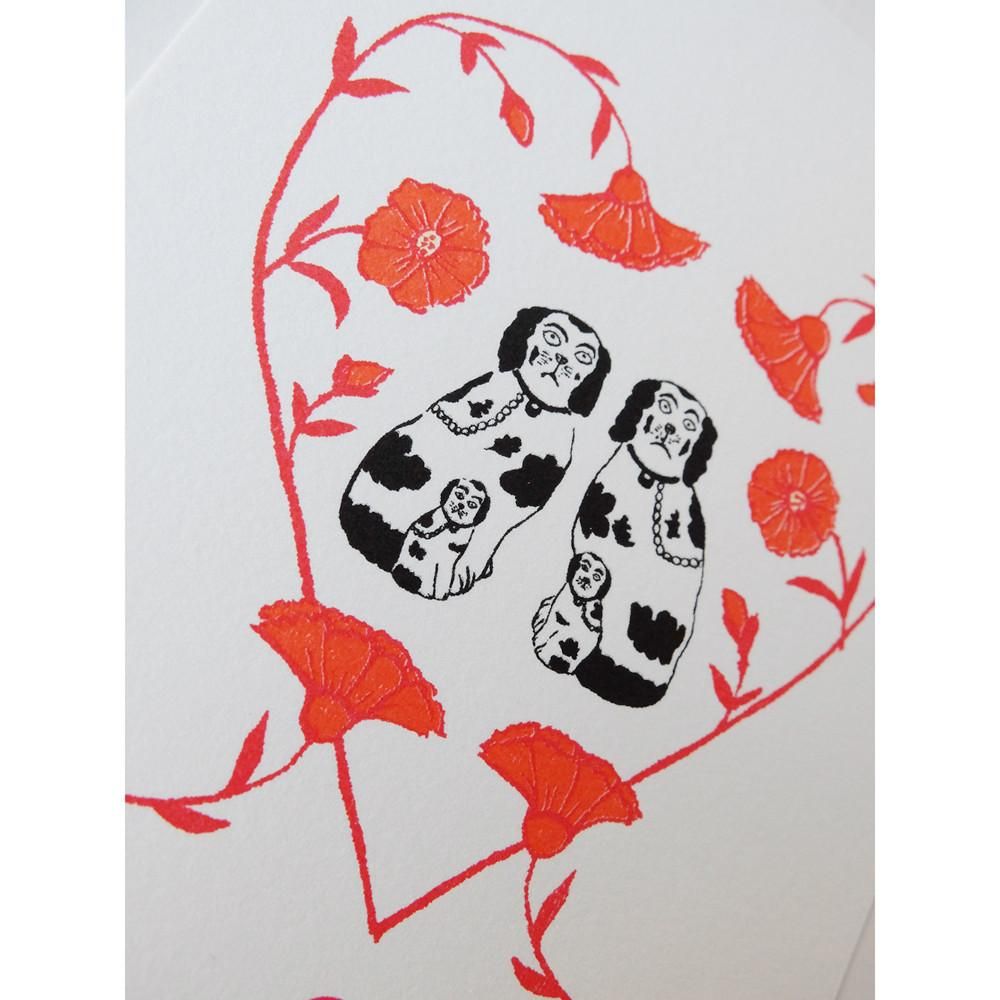 イラストレーターREIKO TAKESHIMA スタッフォードシャードッグ