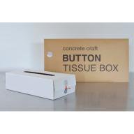 BUTTON TISSUE BOX / White