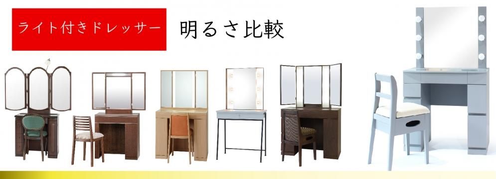 更に、値下げ！クラシック木製ドレッサー・ミラー・照明付き Amazon｜WJFORLION 化粧台セット ライト付きミラー付き 44インチ