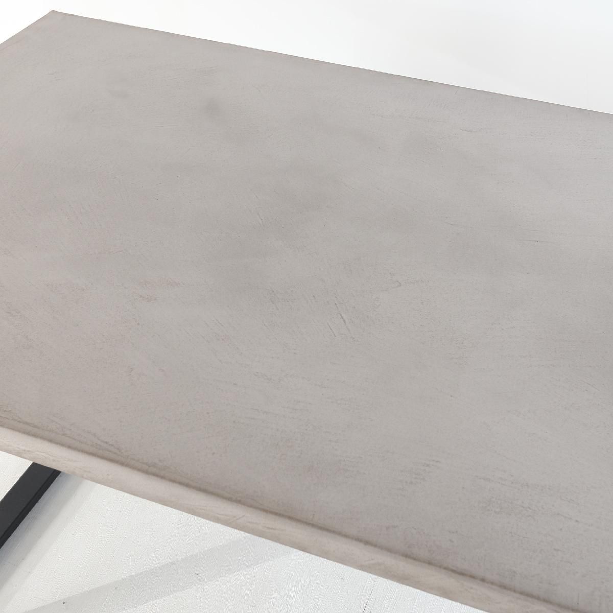 モールテックスダイニングテーブル120×80グレージュ色：ブラック