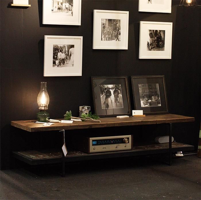 職人家具 古材 中古足場板テレビボード150 アイアンフレーム