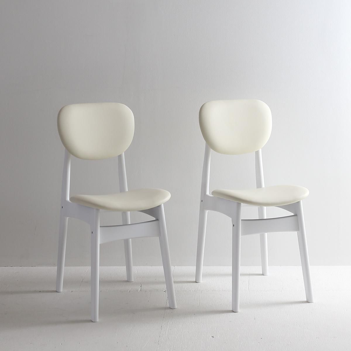 チェアーホワイト スタジオ女優ミラーホワイトフレームに合わせた