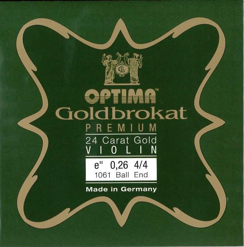 品質のいい ゴールド (0.26) E線 Premium】 【Goldbrokat Violin - Love I 弦楽器