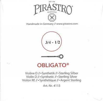 Violin3/4-1/2 【Obligato】オブリガート-Pirastro- - I Love Strings ...